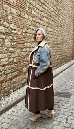 Kot Garnili Tasarım Kaban