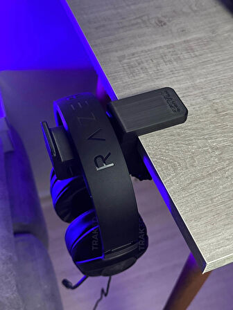 TRAK3D Premium Asılabilir Kulaklık Standı Siyah