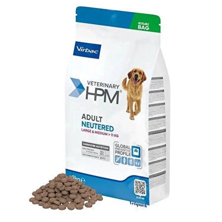 Virbac Adult Neutered Dog Food - Large & Medium 12 kg