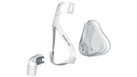 ResMed Quattro Air Tam Yüz CPAP Maskesi (Large Boy) +ResMed S9 ve Air Serisi Filtre 2’li Paket