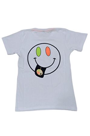 Erkek Çocuk / Kız Çocuk Smile Çift Taraf Desenli Tişört
