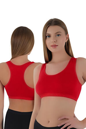 Kadın Kalın Askılı Pedsiz Sporcu Crop  | S-M, L-XL