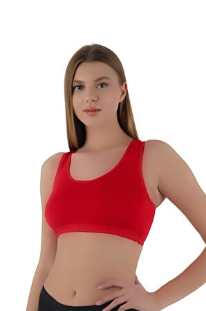 Kadın Kalın Askılı Pedsiz Sporcu Crop  | S-M, L-XL