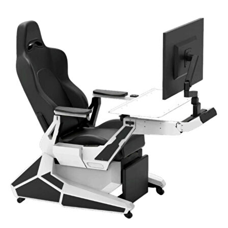 TWISTED MINDS EASEPOD PRO RGB ELEKTRİKLİ DERİ DÖŞEME ÇELİK PROFESYONEL GAMING SIMULATOR