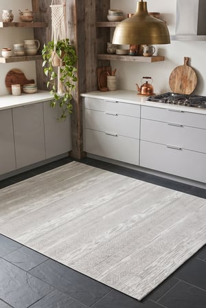 Talya 51528A Modern Geometrik Desenli Gri Halı Oturma Odası Salon Yatak Odası Mutfak Koridor Halısı Tozumaz Gri