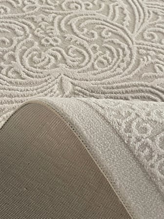 Zena 379A Modern Ve Klasik Tarzda Dokuma Krem Halı Oturma Odası Salon Yatak Odası Mutfak Koridor Halısı