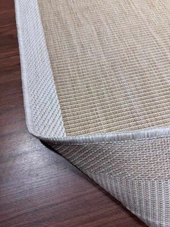 Fenomen Carpet İllision İskandinav Jüt Yıkanabilir Bordürlü Halı Kilim Balkon Teras Mutfak Halısı