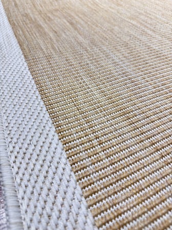 Fenomen Carpet İllision İskandinav Jüt Yıkanabilir Bordürlü Halı Kilim Balkon Teras Mutfak Halısı