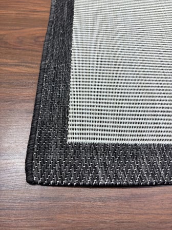 Fenomen Carpet İllision İskandinav Jüt Yıkanabilir Bordürlü Halı Kilim Balkon Teras Mutfak Halısı