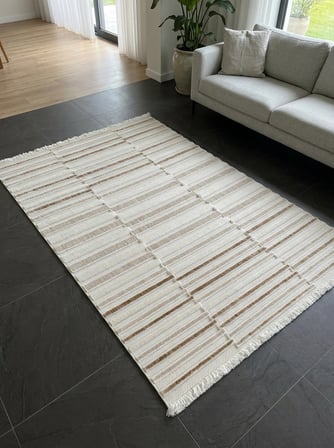 Colors B4990A Modern İskandinav Tarzı Kaliteli Bukle Dokuma Kabartmalı Halısı Kahve