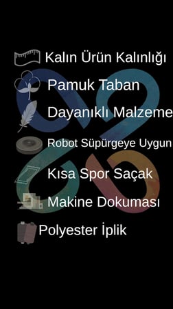Colors B4990A Modern İskandinav Tarzı Kaliteli Bukle Dokuma Kabartmalı Halısı Kahve