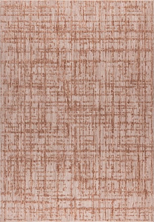 Country 7303A Geometrik Dokulu İskandinav Tarzı Somon Renkli Halı Oturma Odası Salon Halısı