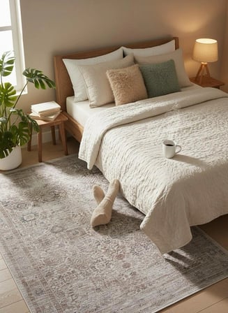 Fenomen Carpet Otantik Koleksiyonu Yumuşak Dokulu Eskitme Vintage Halı