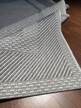 Fenomen Carpet Lotus Koleksiyonu Bordürlü Temizlenebilir Sisal Halı