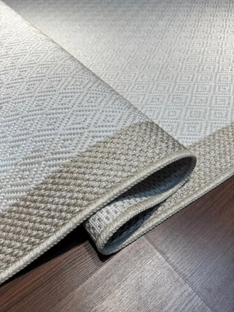 Fenomen Carpet Lotus Koleksiyonu Bordürlü Temizlenebilir Sisal Halı