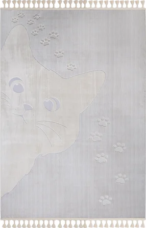 Fenomen Carpet Daisy Koleksiyonu İpek Bambu Tozumaz Çocuk Halısı