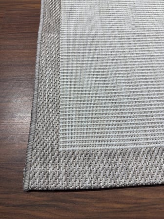 Fenomen Carpet İllision İskandinav Jüt Yıkanabilir Bordürlü Halı Kilim Balkon Teras Mutfak Halısı