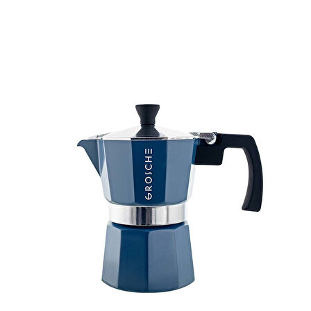 Grosche Milano Moka Pot Mavi 3 Cup 150 ml