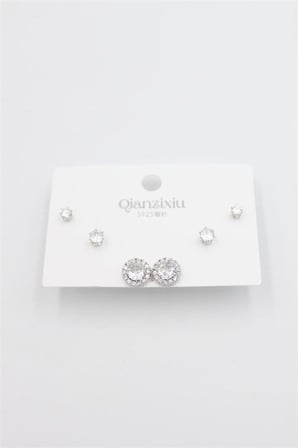 Çoklu Set Küpe - Gümüş