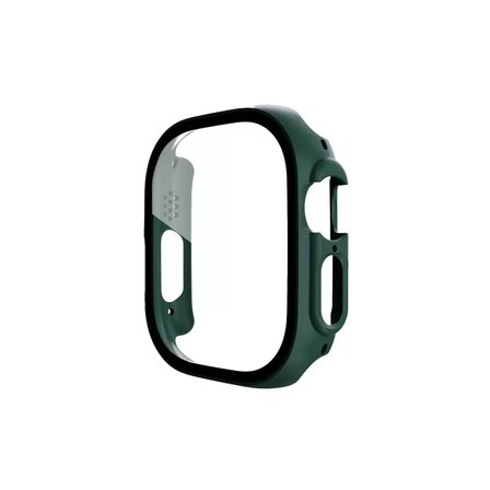 Apple Watch Ultra 49mm Desert Camlı Kasa Ekran Koruyucu - Koyu Yeşil