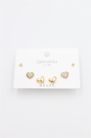 Çoklu Set Küpe - Altın