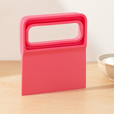 Saplı Plastik Hamur Kesici ve Kazıyıcı Spatula