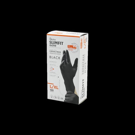Nitril Muayene Eldiveni Siyah XL Pudrasız 100'lü