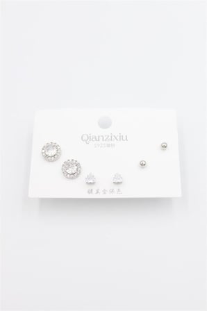 Çoklu Set Küpe - Gümüş