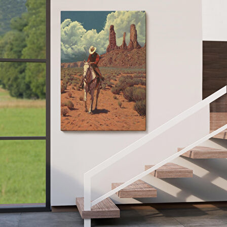 Amerikalı Kovboy Dekoratif Duvar Tablosu-6280