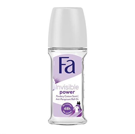 Fa Invisible Power Pudrasız Leke Yapmayan Kadın Roll-On Deodorant 50 ml