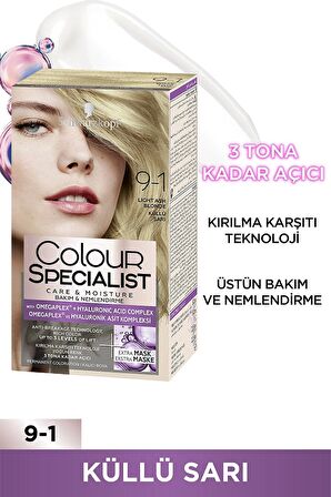 Schwarzkopf Colour Specialist Saç Boyası 9-1 Küllü Sarı 150 Ml