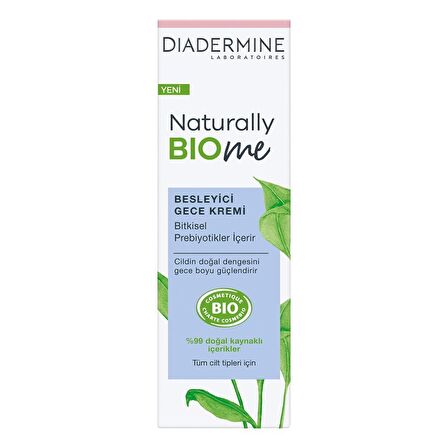 Diadermine Naturally Bıome Besleyici Doğal Tüm Cilt Tipleri için  Vücut Kremi 50 ml 