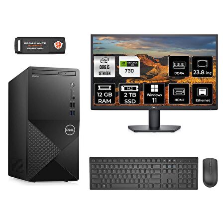 Dell Vostro 3020 i5 13400 12GB 2TB SSD GT730/4GB W11P N2046VDT3020MTU MASAÜSTÜ PC & 23.8" MONİTÖR