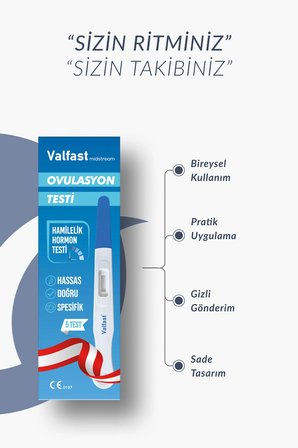 Ovulasyon Doğurganlık (Yumurtlama) Testi 2 Kutu 10 Adet Kalem Test