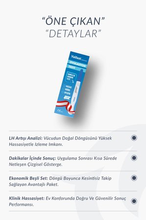 Ovulasyon Doğurganlık (Yumurtlama) Testi 2 Kutu 10 Adet Kalem Test