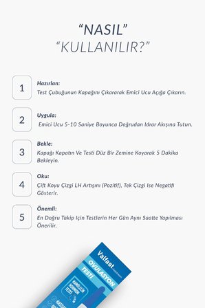 Ovulasyon Doğurganlık (Yumurtlama) Testi 2 Kutu 10 Adet Kalem Test
