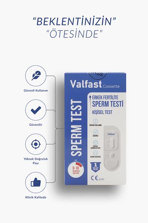 Valfast Erkek Fertilite Testi Kısırlık Testi Kaset Tipi
