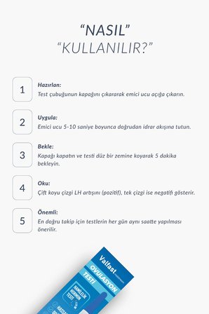 Gebelik Paketi 5 Ovulasyon & 1 Erkek Fertilite & 2 Gebelik Testi