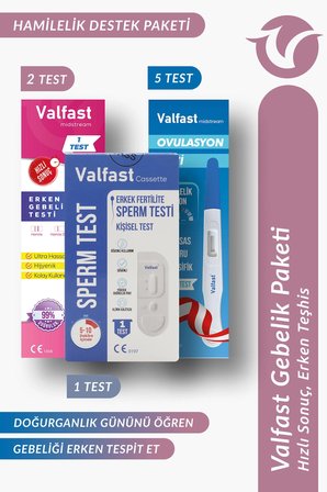 Gebelik Paketi 5 Ovulasyon & 1 Erkek Fertilite & 2 Gebelik Testi
