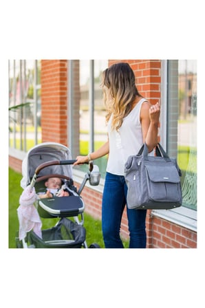 Bblüv Çok Amaçlı Unisex Bebek Bakım Çantası Gri