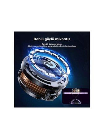 Cx07 Telefon Soğutucu Fan 15w Power Radyatörlü Magsafe Ve Aparatlı Telefon Ve Tablet Soğutucu
