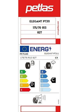 Petlas 175/70 R13 TL 82T Elegant PT311 Yaz Lastiği 2024