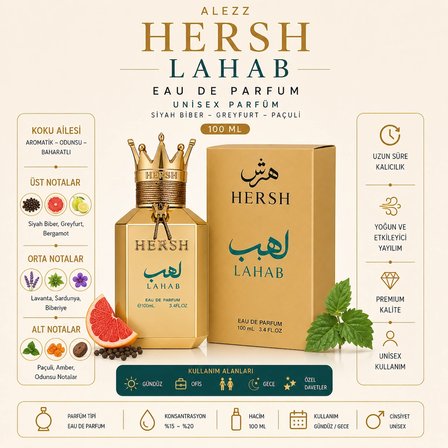 Alezz Hersh Lahab EDP 100 ML Unisex Parfüm