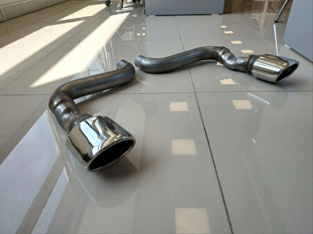 Honda Civic FC5 2016-2020 İçin Uyumlu Difüzör Çift Çıkış İçin Egzoz Seti