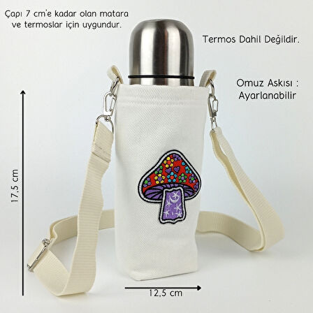 Woodycord 0,5 Litrelik Matara Kılıfı Su Şişesi Taşıma Çantası Water Bottle Bag