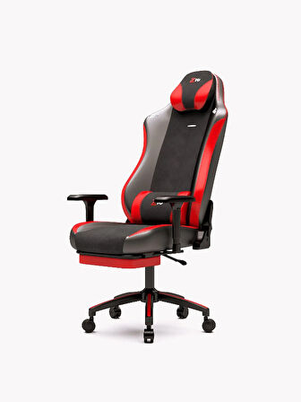 Zio Gaming Valor 1590B0511 Ayak Uzatmalı Profesyonel Oyuncu Koltuğu - Kırmızı Antrasit Kumaş