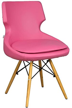 Bürocci Zaga Cafe Koltuğu-Pembe Deri-2023G0120