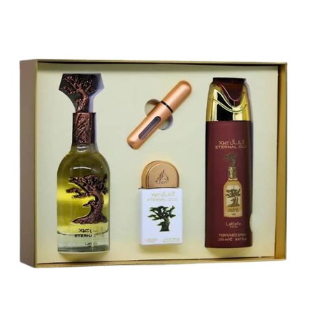 Lattafa Pride Eternal Oud EDP 100 ml + EDP 20 ml +  Deodorant 200 ml Unisex Parfüm Seti