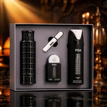Lattafa Pride Pisa EDP 100 ml +  EDP  20 ml + 200 ml Body Shower Erkek Parfüm Seti