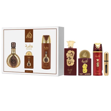 Lattafa Pride Masa EDP 100 ml + EDP 20ml + 200 ml Body Shower Unisex Parfüm Seti
